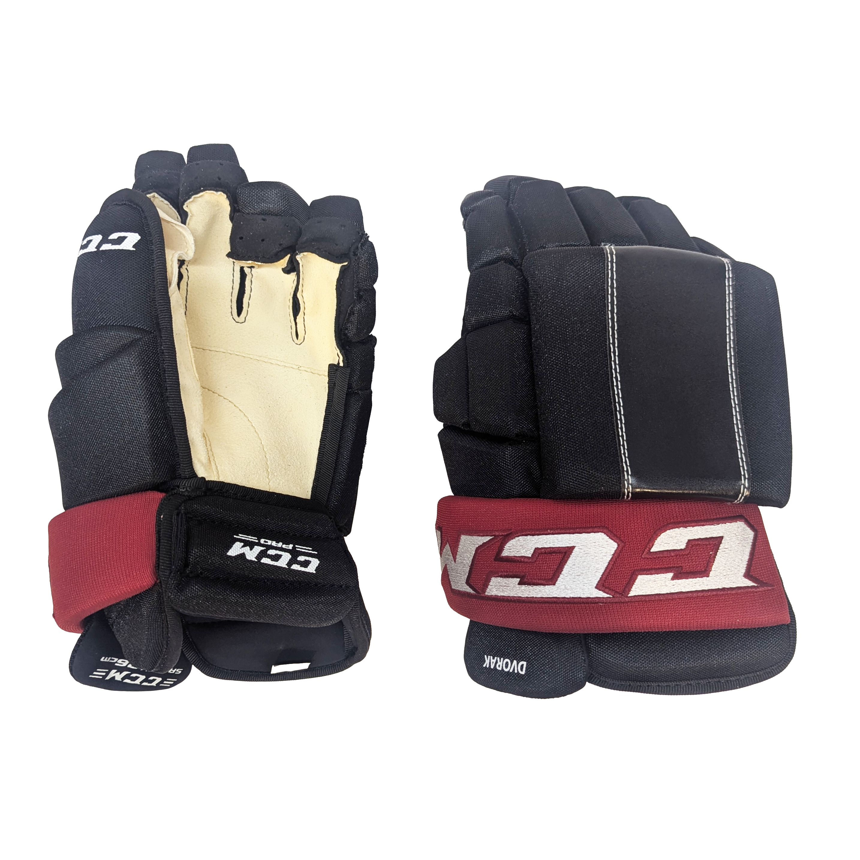 CCM HG4RPP - NHL Pro Stock Glove - Christian Dvorak (Black/Burgundy)